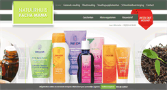Desktop Screenshot of natuurhuispachamama.be