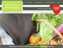 Tablet Screenshot of natuurhuispachamama.be